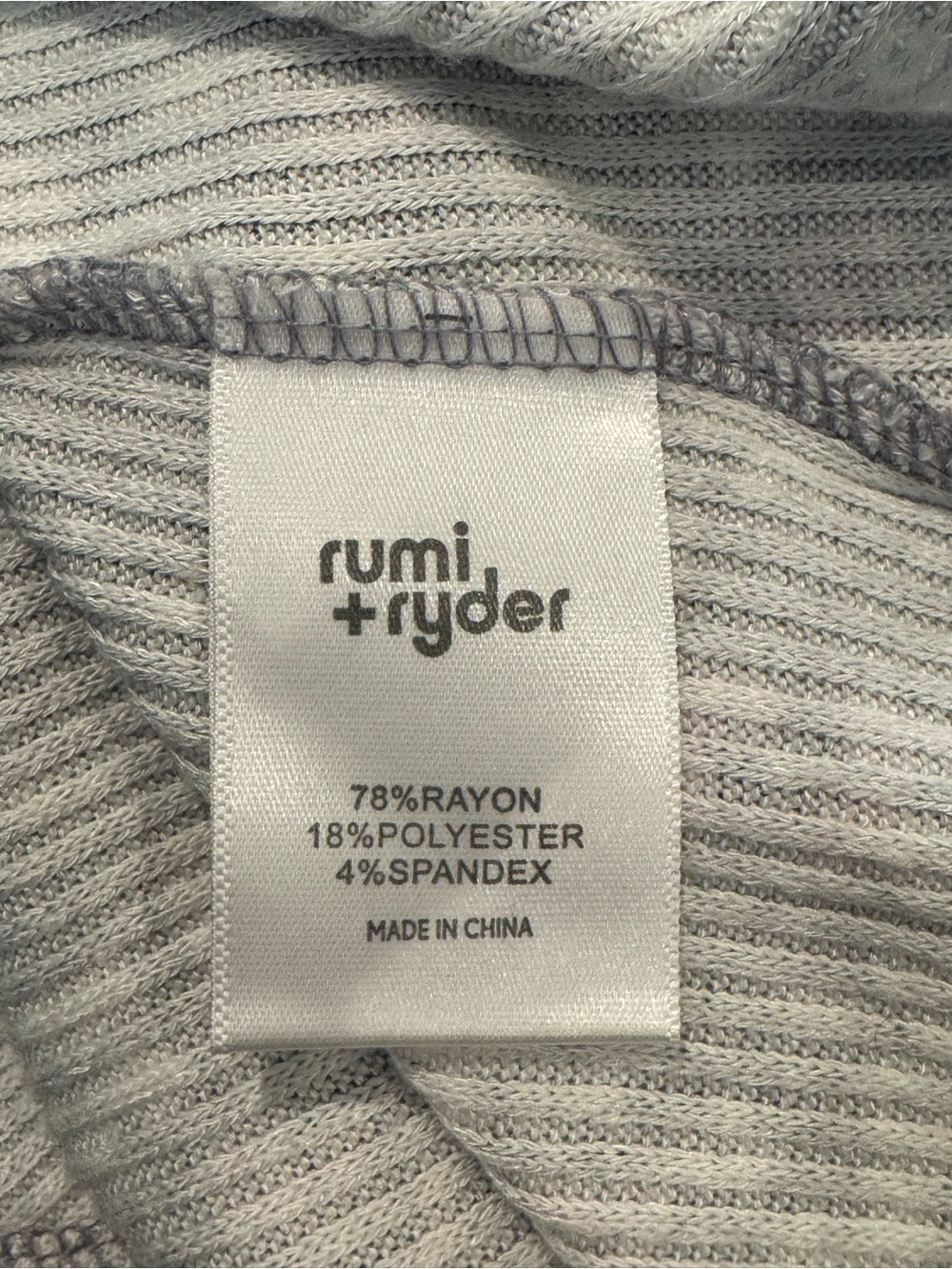 Rumi + Ryder Girls Floral Ribbed SOFT Knit Dress Purple Gray Size XS 4-5 - Picture 6 of 7